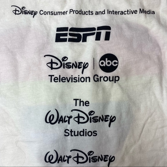 Disney Pride Mickey Rainbow T Shirt W/Sponsors XL - Picture 7 of 9